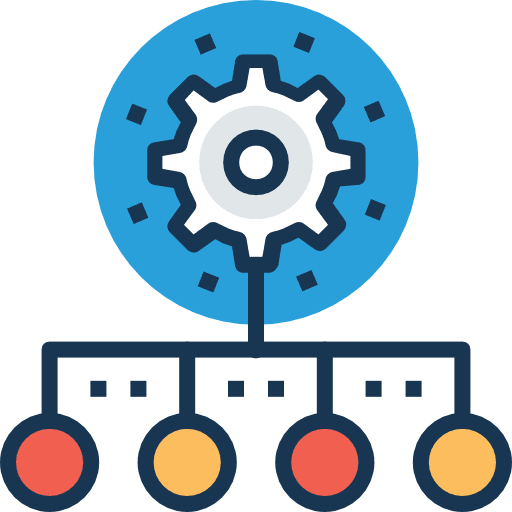Network network gear gears icon