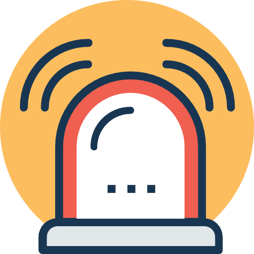 Siren urgency education siren icon