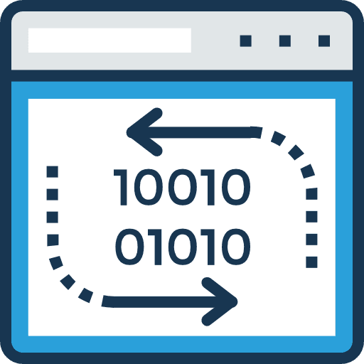 Web development hosting cloud data icon