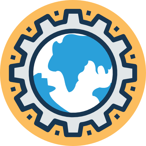 World world earth education icon