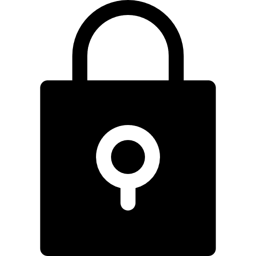 Padlock tools and utensils locked padlock icon