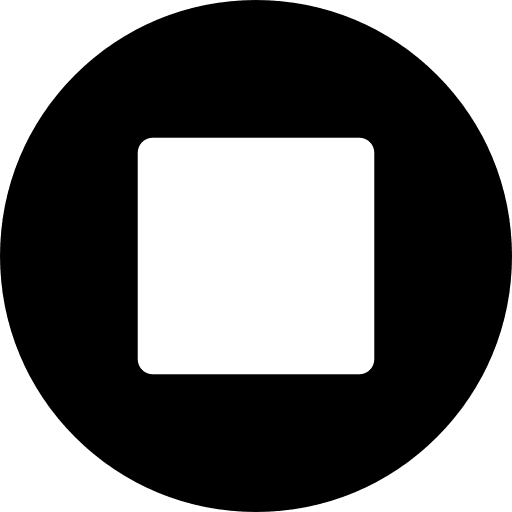 Stop interface multimedia option music player icon