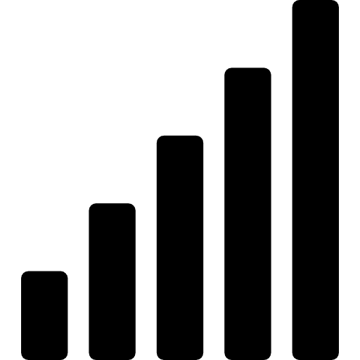 Bar chart statistics business bar chart icon