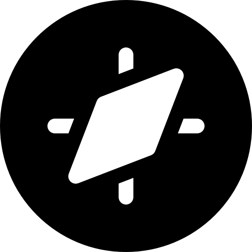 Compass gps interface tools and utensils icon