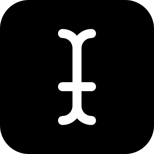 Typing typography rectangle typing icon