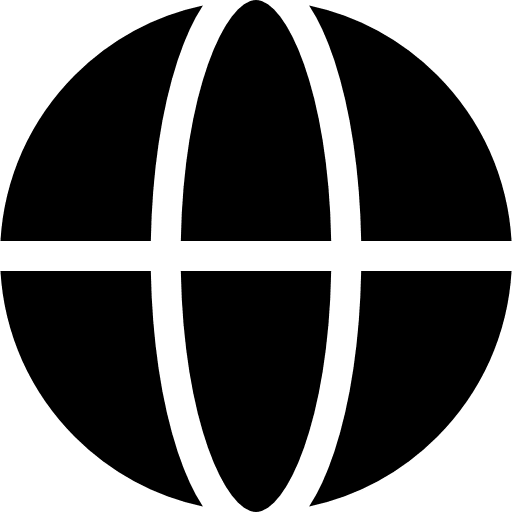 Worldwide multimedia globe grid internet icon