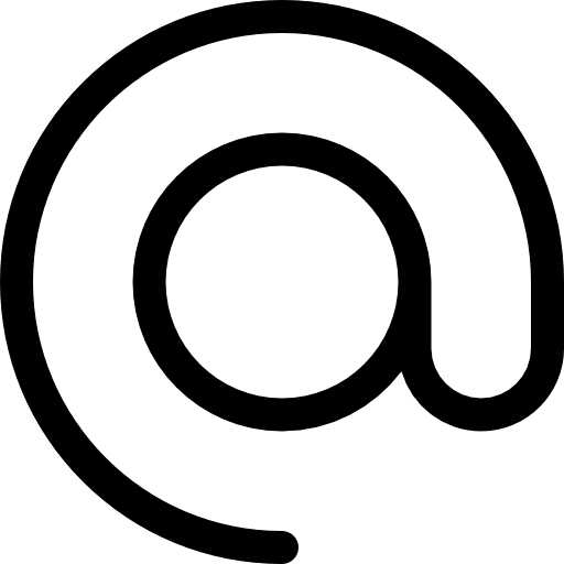 Arroba arroba signs email icon