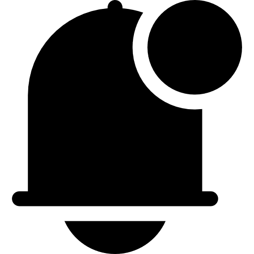 Notification music and multimedia tools and utensils bell icon