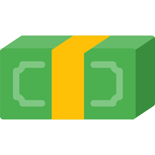 Money stack business cash icon