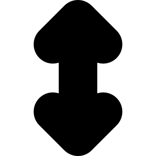 Scroll vertical technology up icon