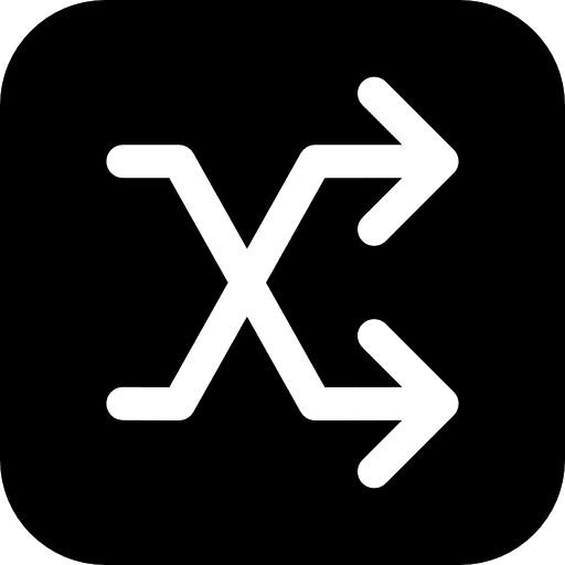 Shuffle symbols change exchange icon