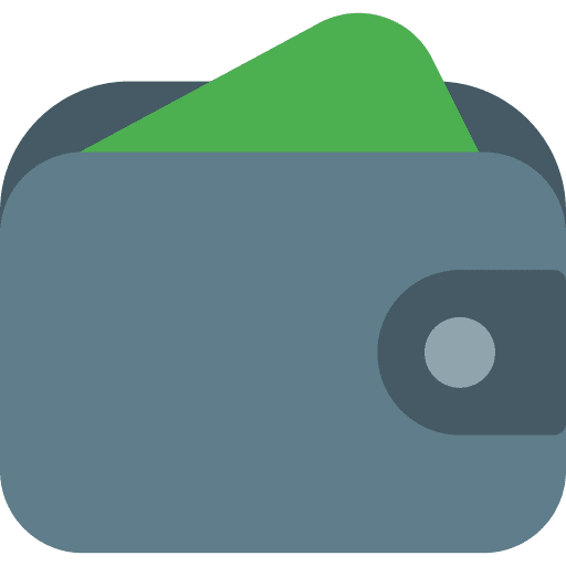 Wallet business and finance billfold wallet icon