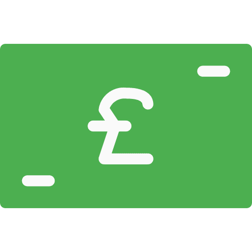 Pound sterling business money banking icon
