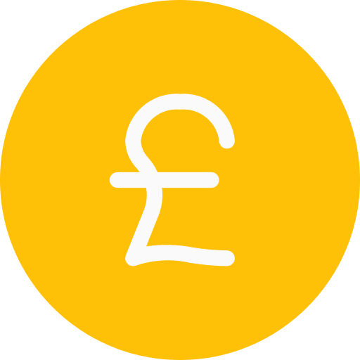 Pound sterling business money cash icon
