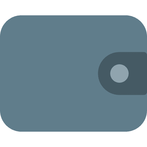 Wallet holder notes business and finance icon