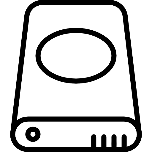 Harddisk download electronics external icon