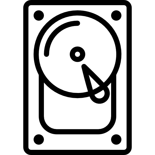 Harddisk download interface computer icon