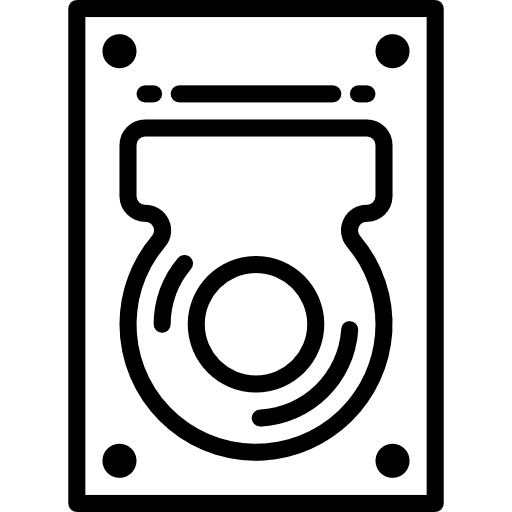 Harddisk electronics external computer icon