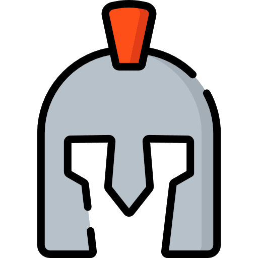 Helmet armor warrior costume party icon