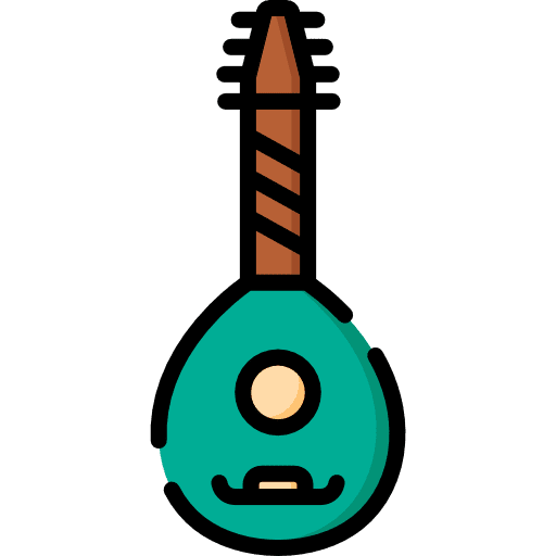 Lute string instrument music cultures icon