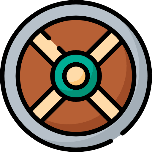 Shield weapons shield defense icon