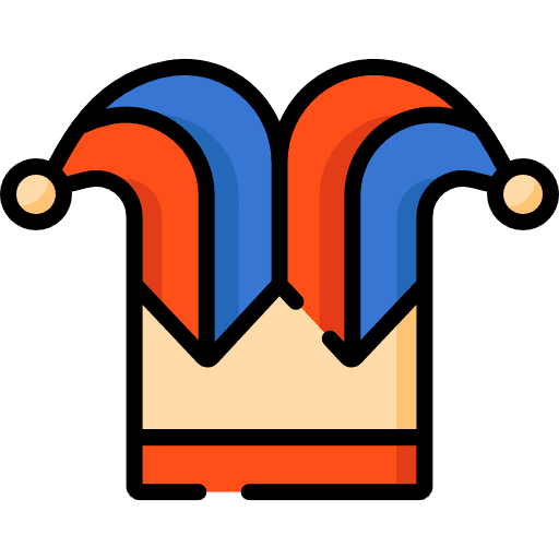 Joker cultures jester costume icon