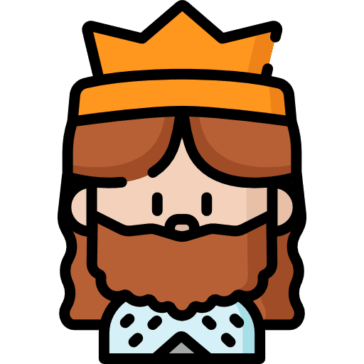 King cultures beard crown icon