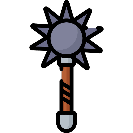 Mace medieval weapon miscellaneous icon