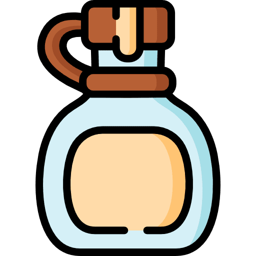 Bottle food and restaurant halloween bubbles icon