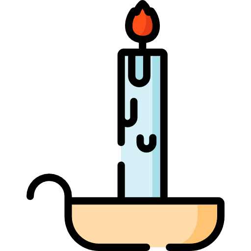 Candle illumination decoration cultures icon