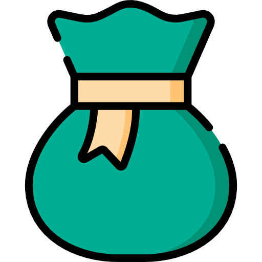 Money bag rich bag business and finance icon