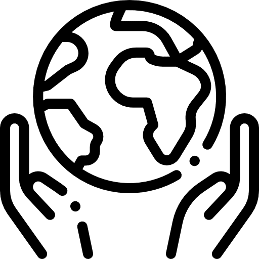 Earth globe signs multimedia earth grid icon