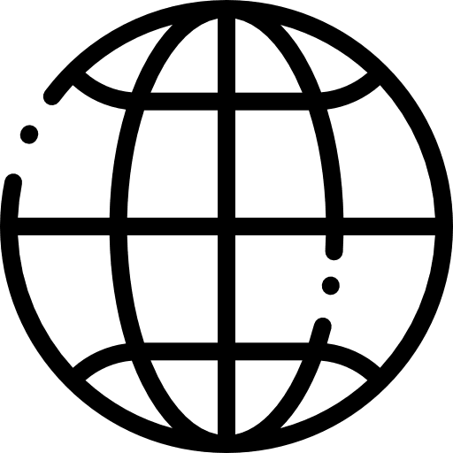 Earth grid globe grid multimedia internet icon