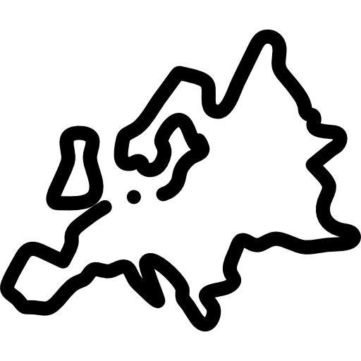 Europe map maps and location nation icon