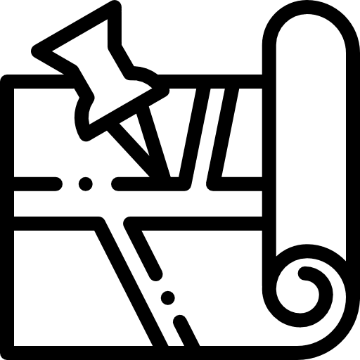 Map maps and location geography location icon