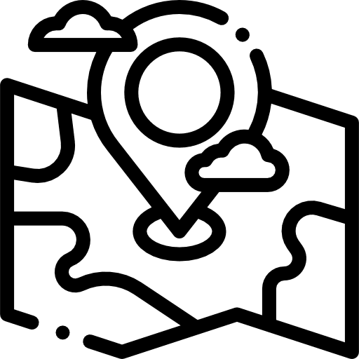 Map position orientation maps and flags icon