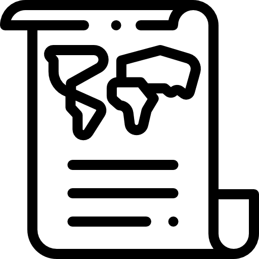 Document interface geography document icon