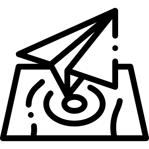 Paper plane airplane origami message origami icon