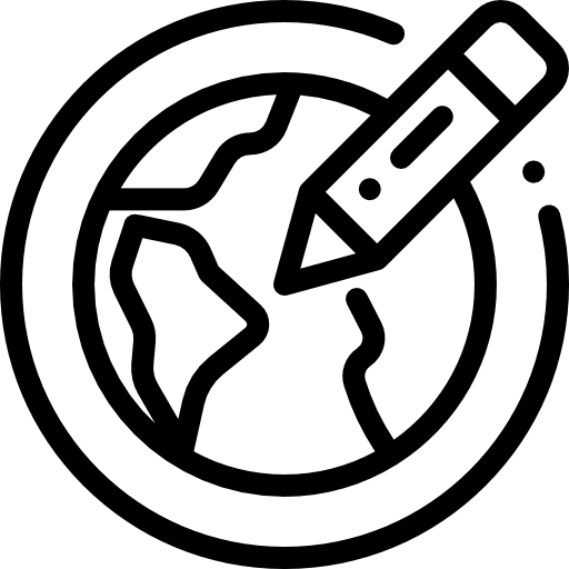 Planet earth planet earth maps and flags global icon