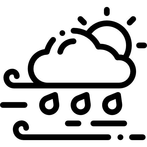 Storm weather meteorology rainy icon