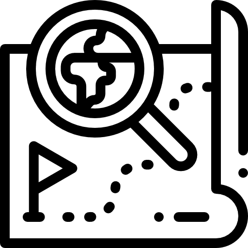 Map location interface position icon