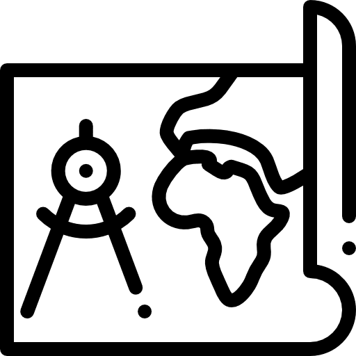 Map orientation map location icon