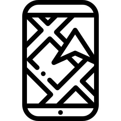 Smartphone map technology smartphone icon