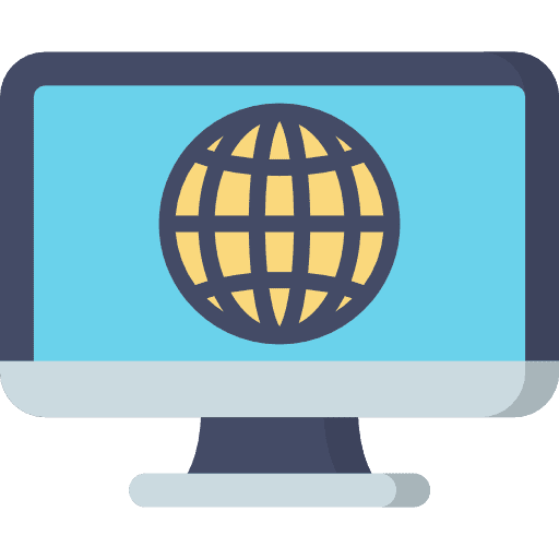 Internet connection internet computer monitor icon
