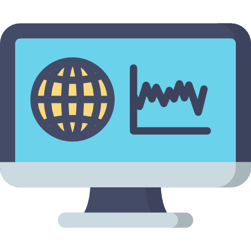 Monitoring screen technology monitor icon