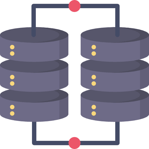 Database database networking web hosting icon