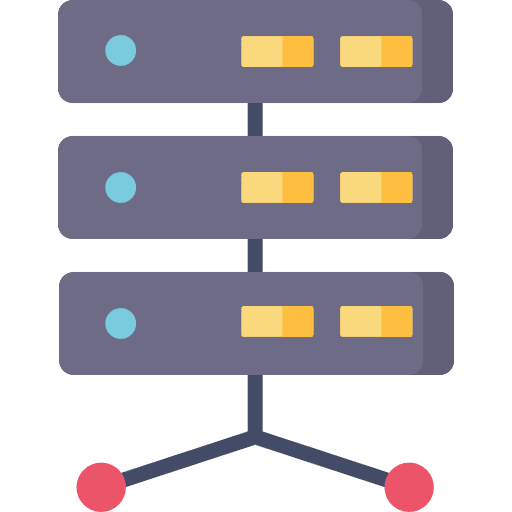 Server database storage network icon