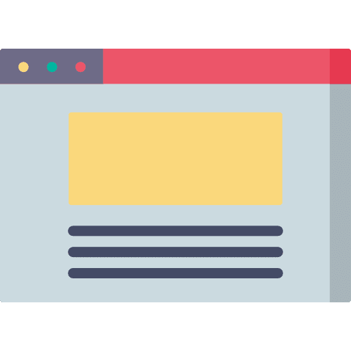 Browser interface ui layout icon