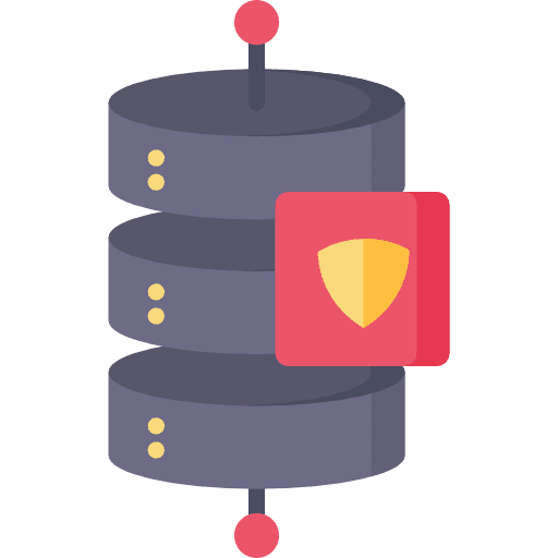 Data protection security computer lock icon