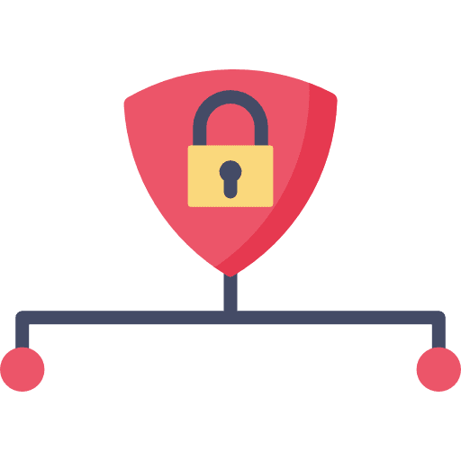Private padlock shield seo icon